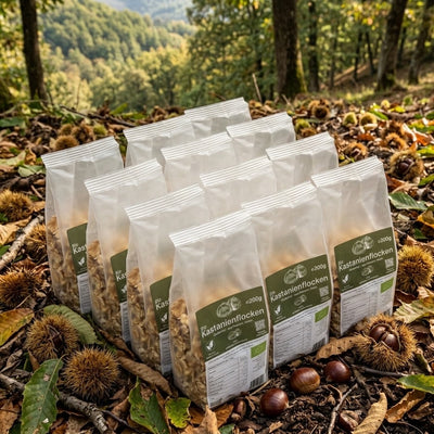 Bio-Kastanienflocken-Vorrat – 12 × 200 g