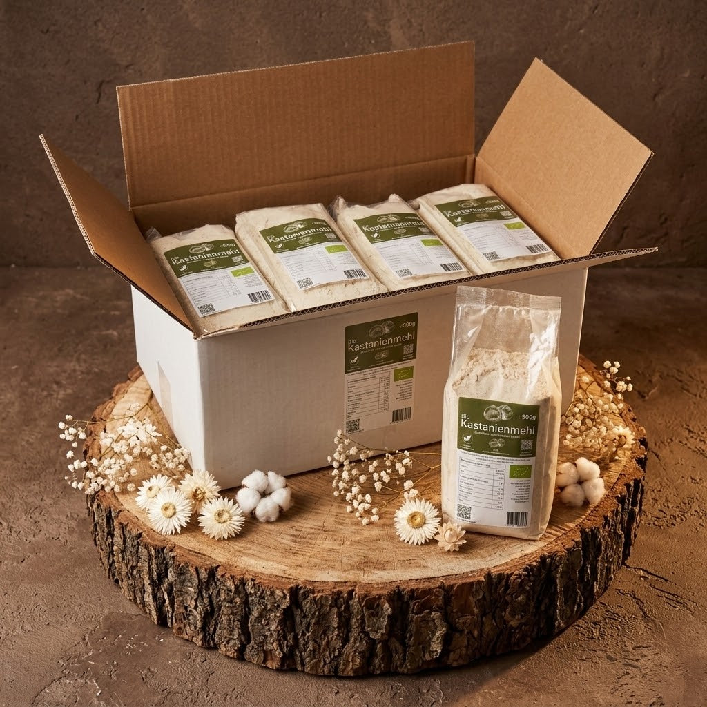 Bio-Kastanienmehl-Vorrat – 10 × 500 g